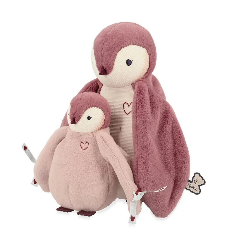 Complices – Pinguin met kusjesdoek van Kaloo in Roze – productfoto 3 van 6