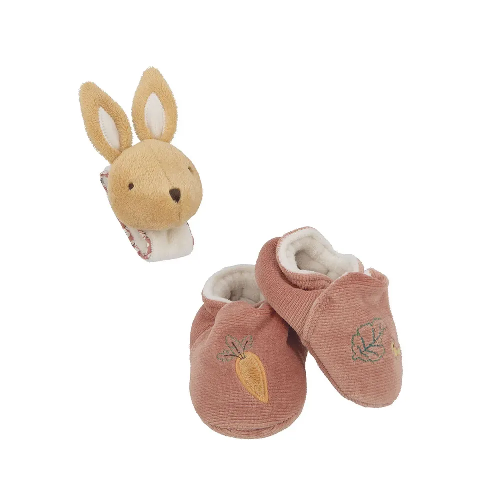 Geluidsarmband & Slippers Konijn Teddy by Kaloo – product photo