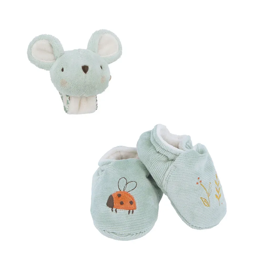 Geluidsarmband & Slippers Muis Teddy by Kaloo – product photo