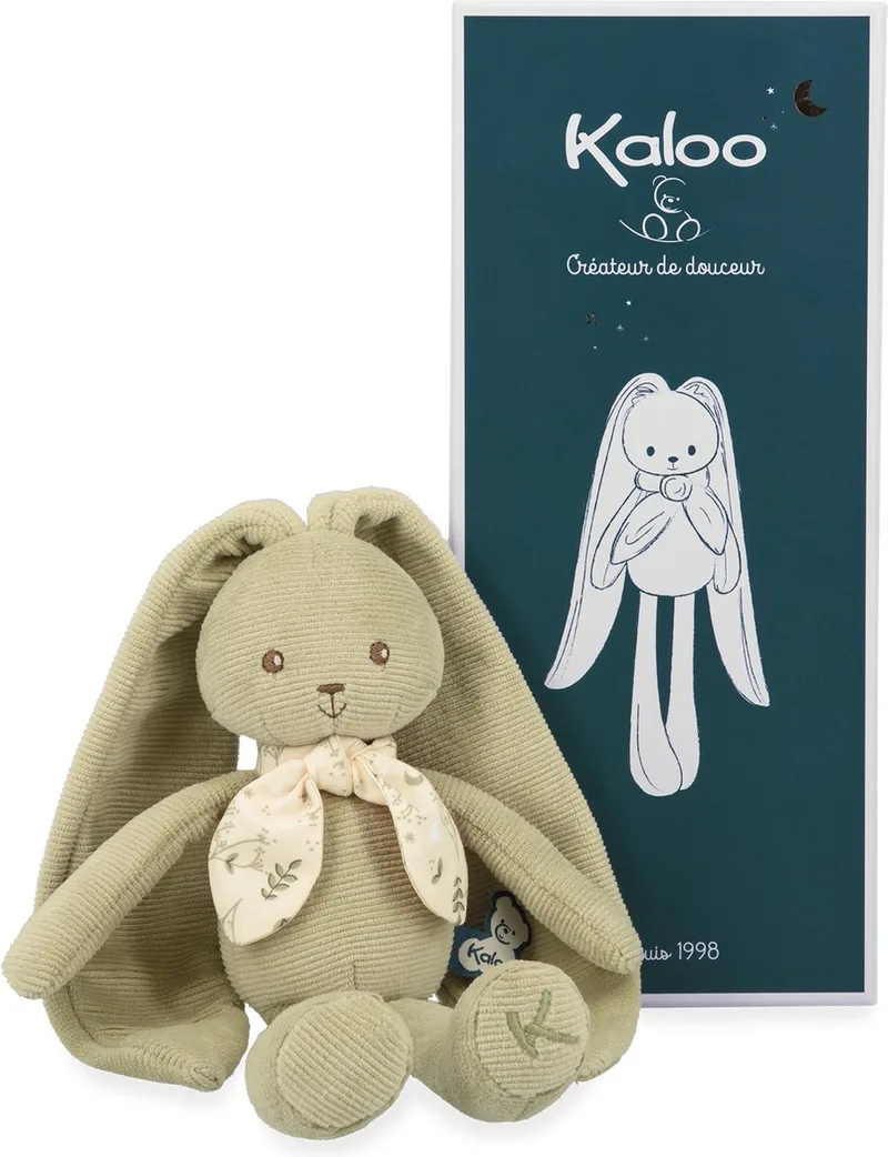 Lapinoo - Knuffel konijn - kleur - 25 cm. van Kaloo in Groen – productfoto 1 van 6
