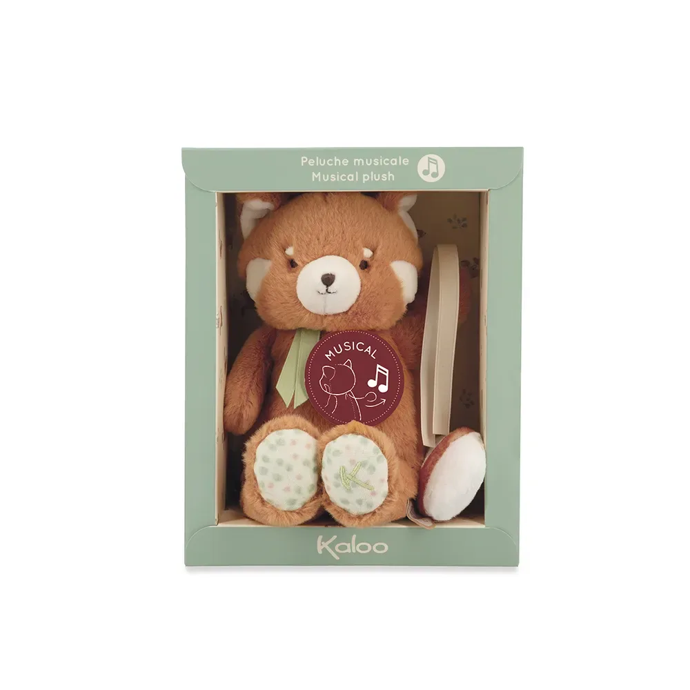 Musical Red Panda Knuffelbeer van Kaloo – productfoto