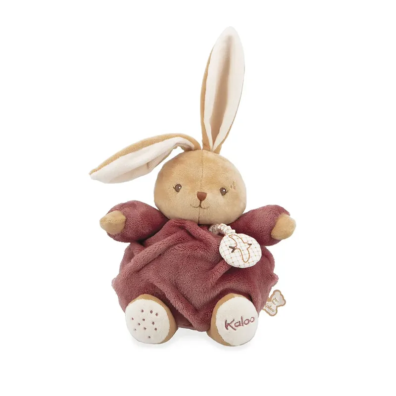patapoouf - Knuffel - Muziekknuffel - Bordeauxrood - Konijn van Kaloo in Bordeaux Konijn – productfoto 2 van 3