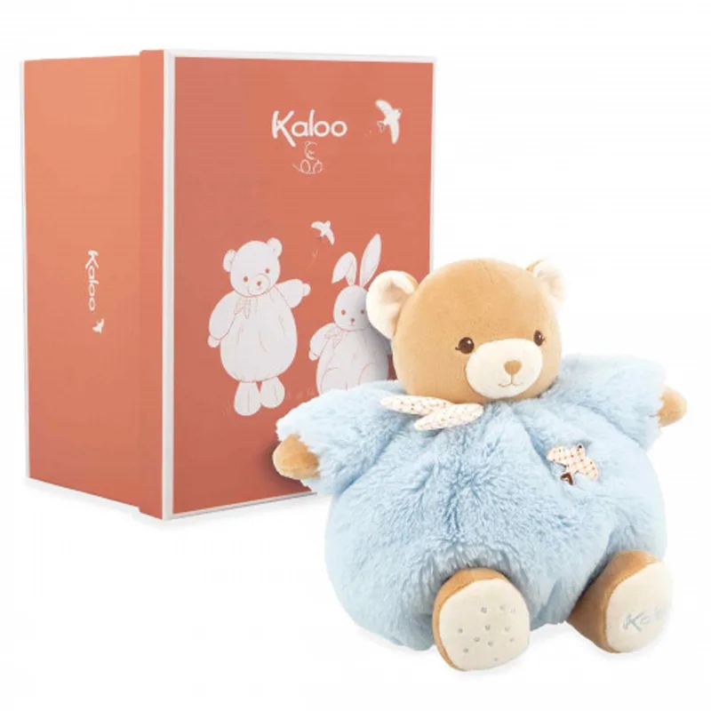 Patapouf - Knuffel - Beer - 25 cm. - Kleur blauw van Kaloo in Blauwe Beer – productfoto 1 van 3
