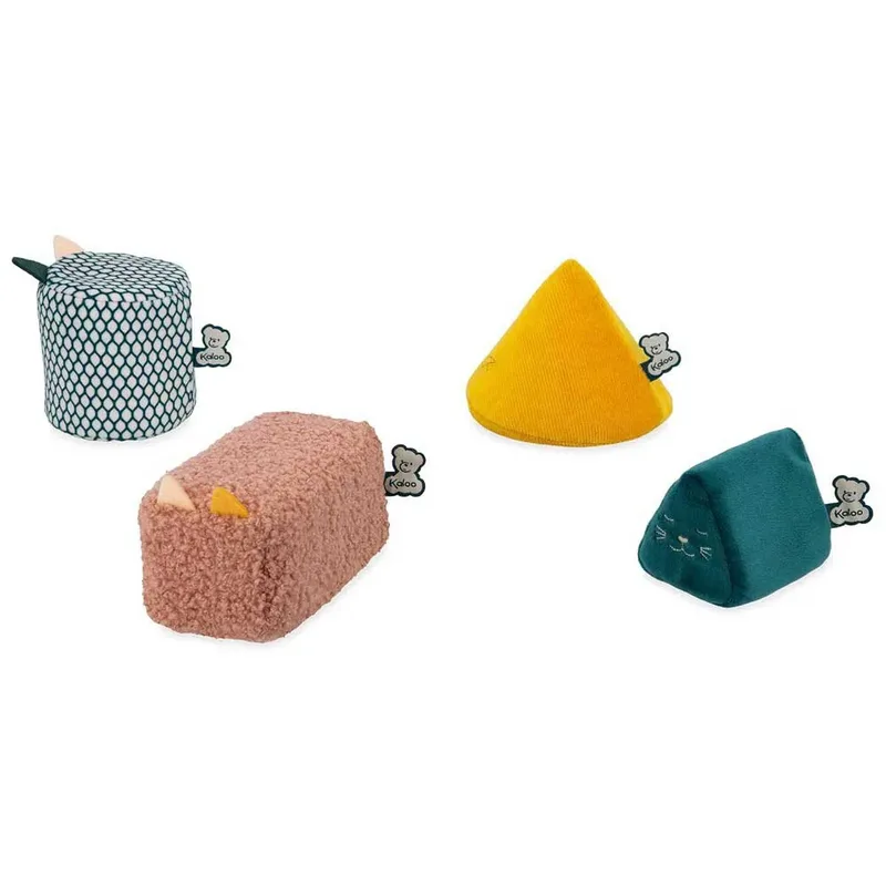 Stimuli - Stapelblok - Zachte stapelblokken- Met geluid de Kaloo en Multicolore – photo produit 2 sur 6