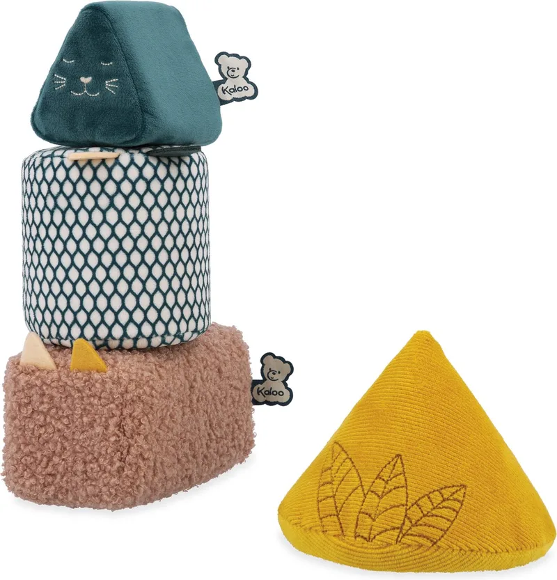 Stimuli - Stapelblok - Zachte stapelblokken- Met geluid de Kaloo en Multicolore – photo produit 1 sur 6