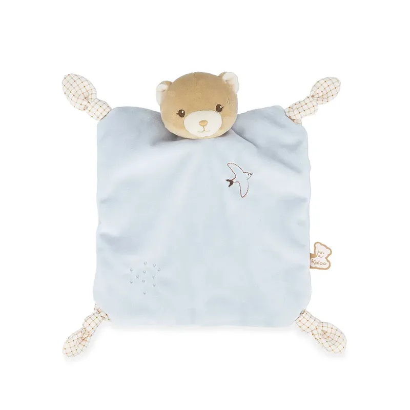 Teddybeer - Knuffeldoekje van Kaloo in Blauw – productfoto 2 van 3
