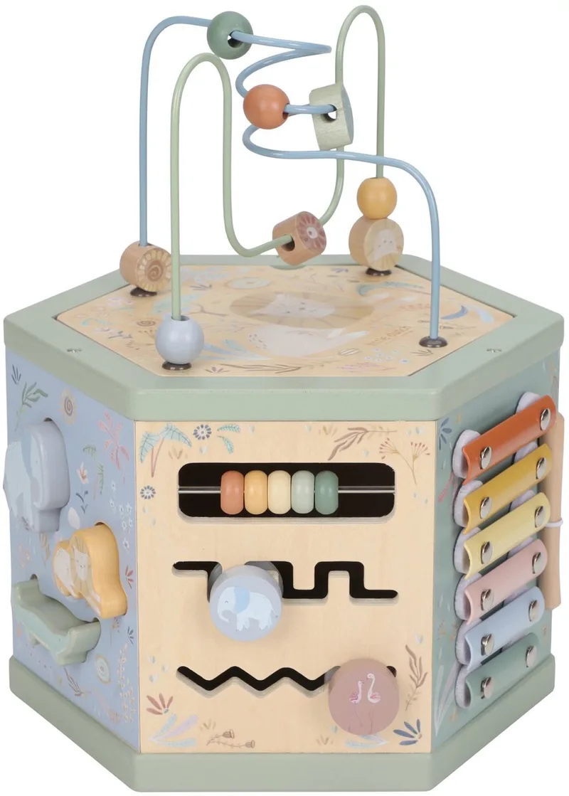 Activiteiten kubus FSC - Safari Friends de Little Dutch en Multicolore – photo produit