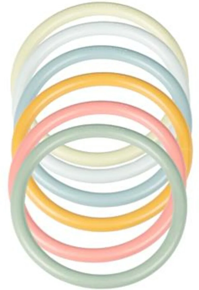 Activity Ringen Set van 6 van Little Dutch in Meerkleurig – productfoto