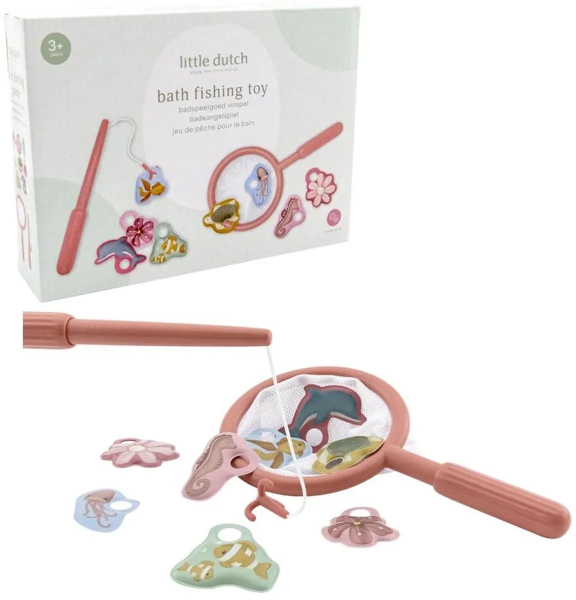Badspeelgoed Visspel - Pink van Little Dutch in Meerkleurig – productfoto