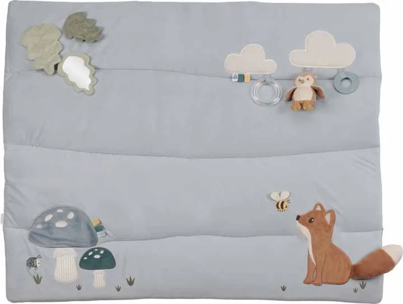 Boxkleed 80 x 100 cm - Forest Friends - Baby speelgoed - grijp baby speelgoed de Little Dutch en Bleu – photo produit