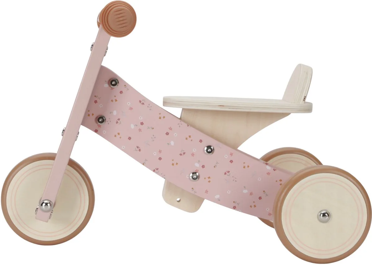 Driewieler FSC van Little Dutch in Pink Flower – productfoto