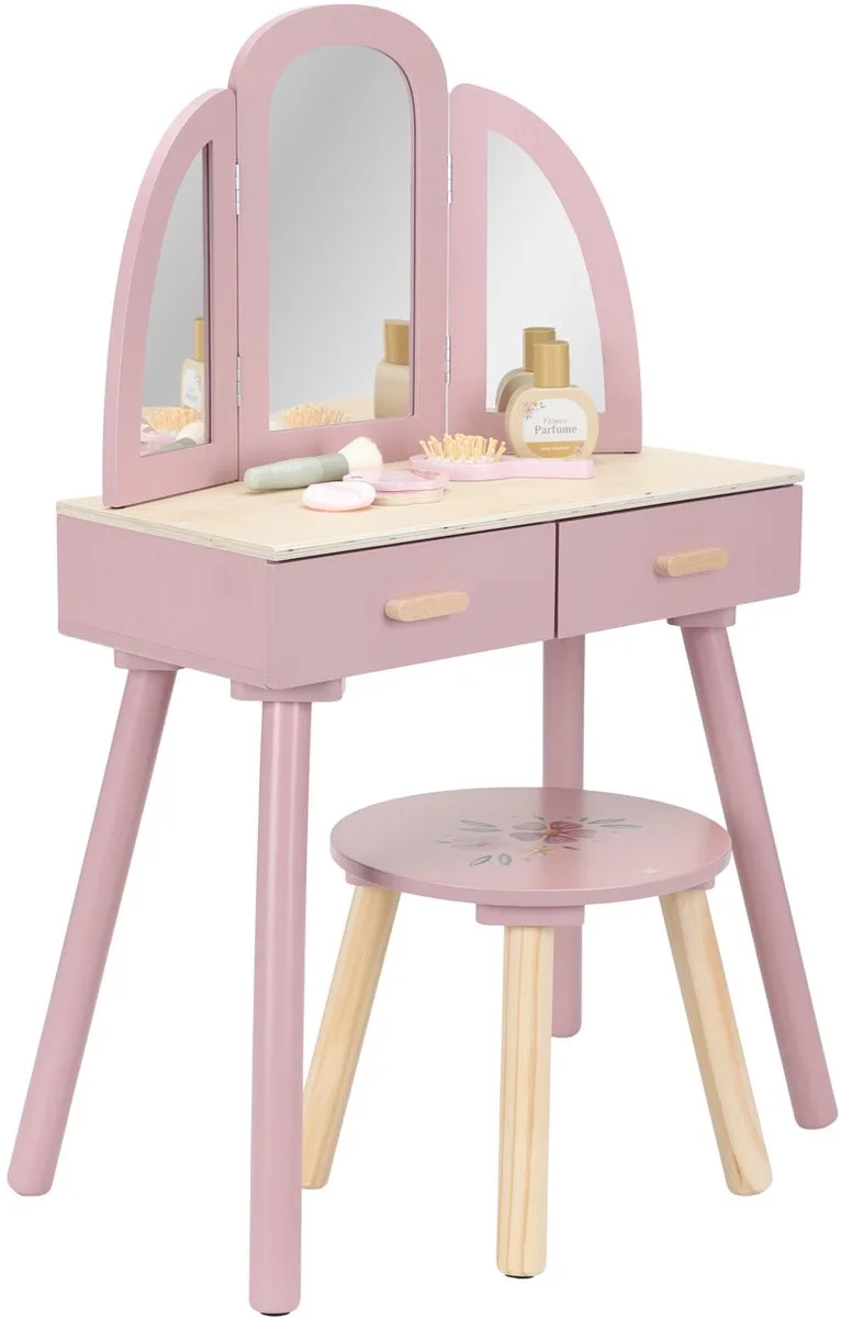 Kaptafel – Hout – Pink fra Little Dutch i Lyserød – produktbillede