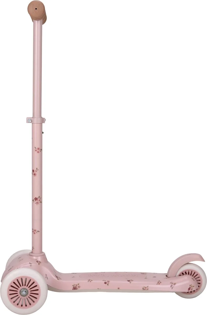 Kinderstep - Step met 3 wielen - 3 - 6 jaar - Hoogte verstelbaar stuur - Roze van Little Dutch in Roze – productfoto