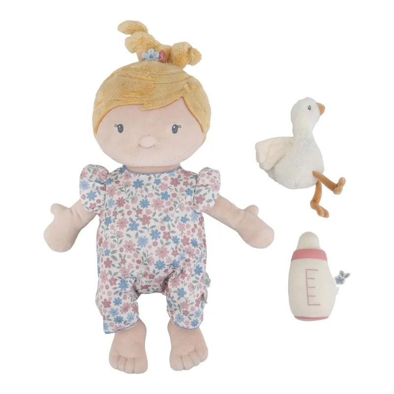 KnuffelPop Julia - 40 cm van Little Dutch in Blauw – productfoto 3 van 4