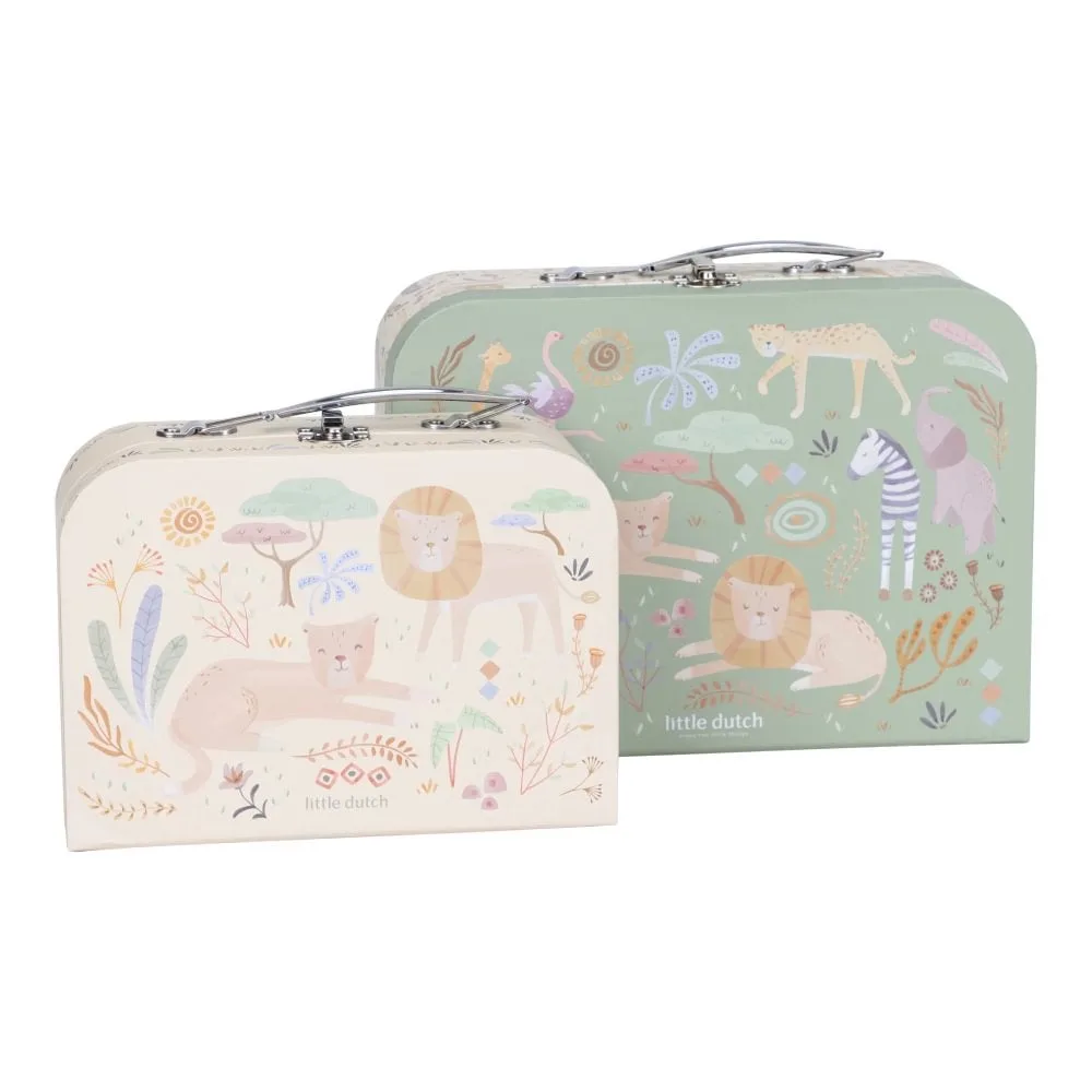 Kofferset Little Dutch Safari Friends Groen van Little Dutch – productfoto