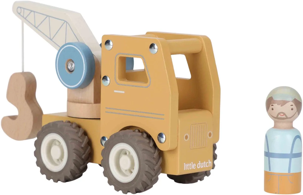 Little Dutch kraanwagen LD2530. van Little Dutch in Meerkleurig – productfoto