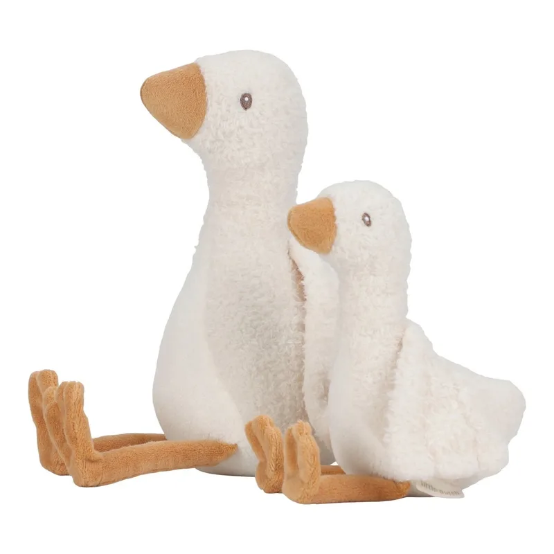 Newborn Naturals Knuffel Little Goose 17 cm de Little Dutch en Naturel – photo produit 3 sur 3