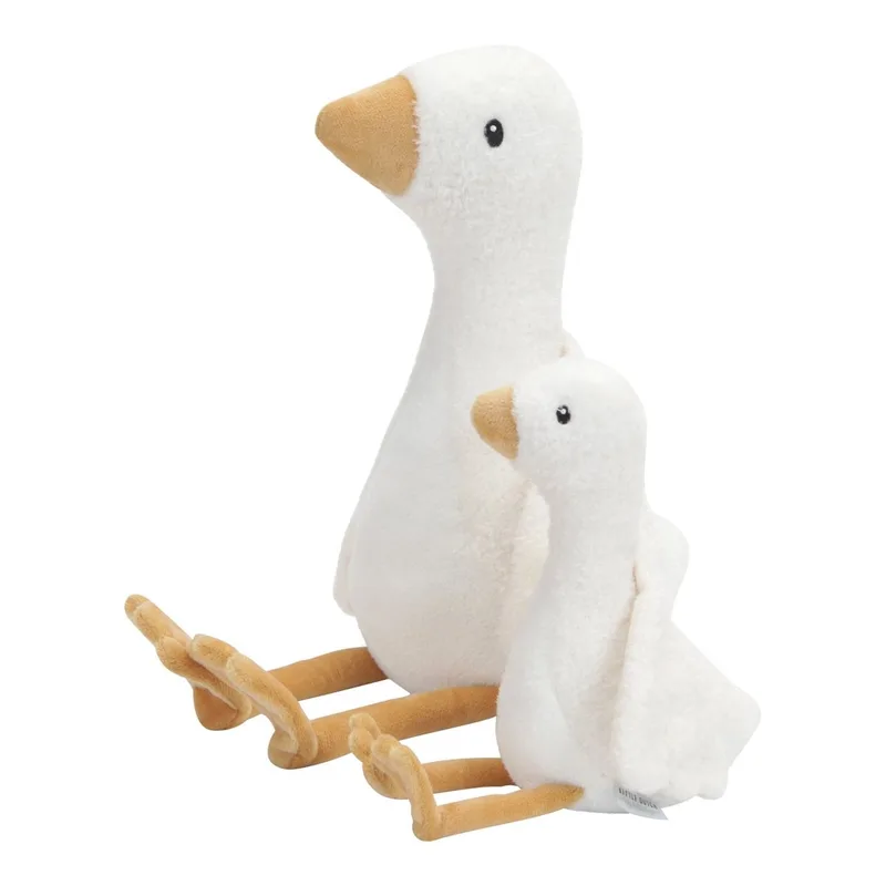 Newborn Naturals Knuffel Little Goose 25 cm von Little Dutch in Weiß – Produktfoto 3 von 4