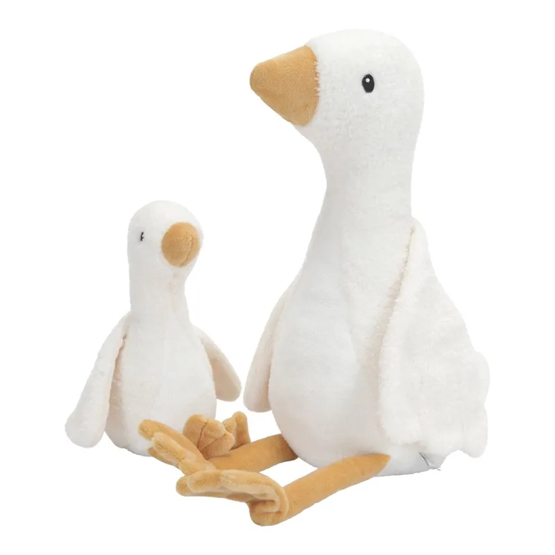 Newborn Naturals Knuffel Little Goose 25 cm von Little Dutch in Weiß – Produktfoto 4 von 4