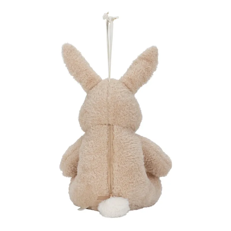 Newborn Naturals Knuffelkonijn Licht & Geluid de Little Dutch en Marron – photo produit 2 sur 4