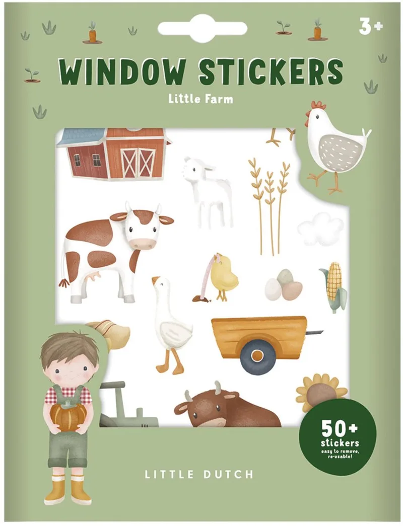 Raamstickers - Boerderij by Little Dutch in Multicolour – product photo