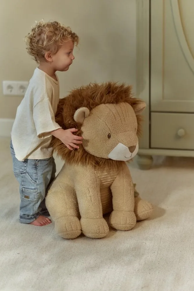 Safari Friends Knuffel Leeuw - 60 cm de Little Dutch en Beige – photo produit 3 sur 4