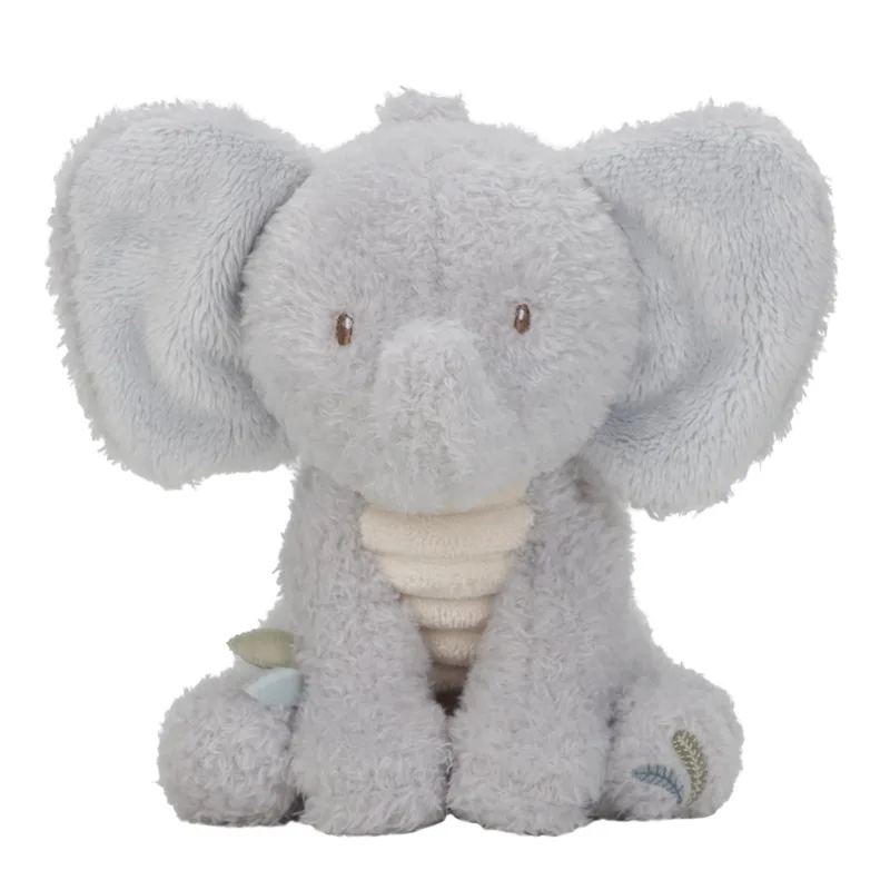 Safari Friends Knuffel Olifant van Little Dutch in Grijs – productfoto 3 van 4