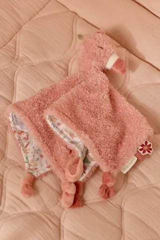 Safari Friends Knuffeldoekje Flamingo by Little Dutch in Pink – product photo 4 of 4