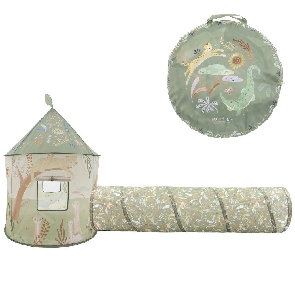 Safari Tent Litte Dutch met kruiptunnel van Little Dutch – productfoto