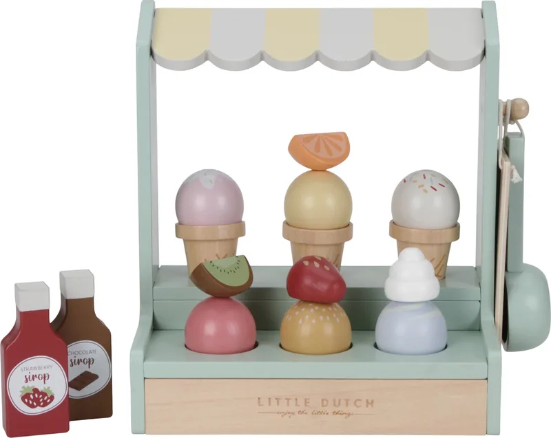Speelgoed IJskraam IJssalon FSC - Speelgoedeten de Little Dutch en Multicolore – photo produit