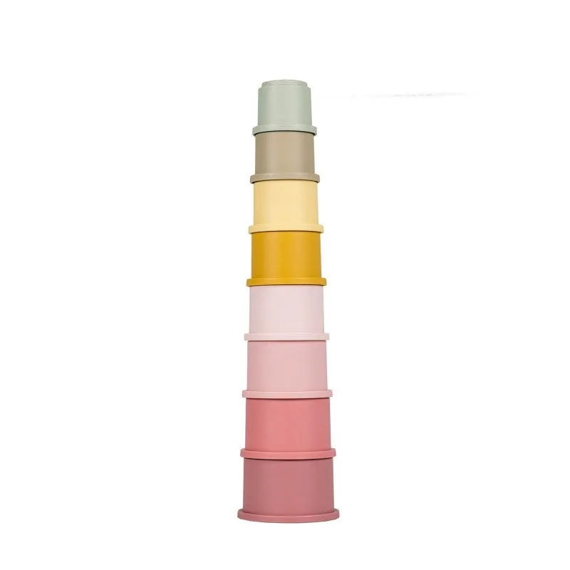 Stapelbekers Roze van Little Dutch in Roze – productfoto 3 van 3