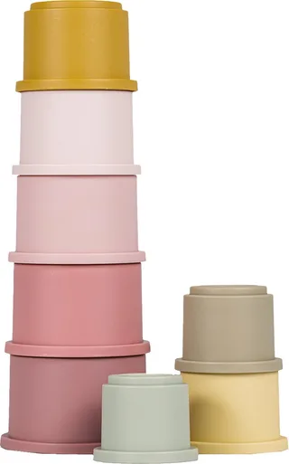 Stapelbekers Roze van Little Dutch in Roze – productfoto 1 van 3