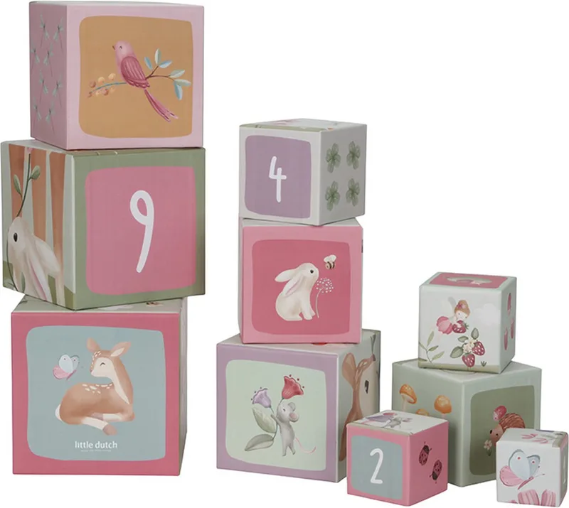 Stapelblokken - Fairy Garden FSC de Little Dutch en Multicolore – photo produit