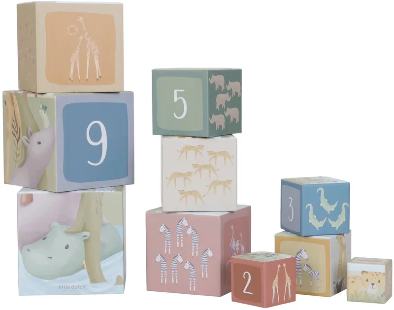 Stapeltoren FSC - Safari Friends de Little Dutch en Multicolore – photo produit