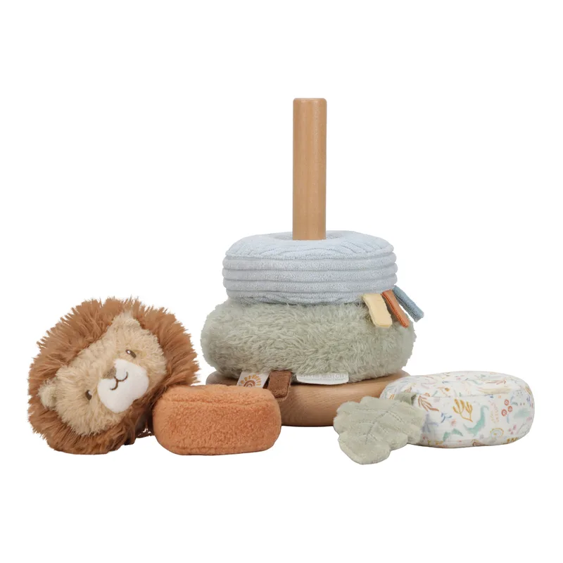 Stapeltoren pluche leeuw - Safari Friends de Little Dutch en Multicolore – photo produit 3 sur 4