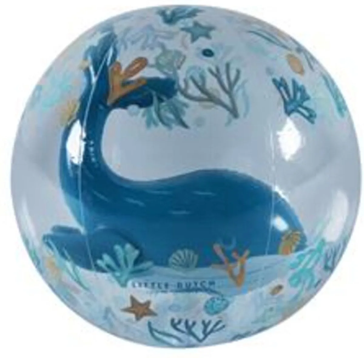 Strandbal 3D Figuur Ocean Dreams van Little Dutch in Blauw – productfoto