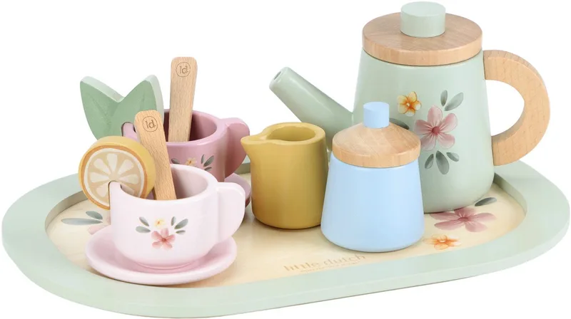 Theeservies – Hout fra Little Dutch i Theesetje nieuw – produktbillede