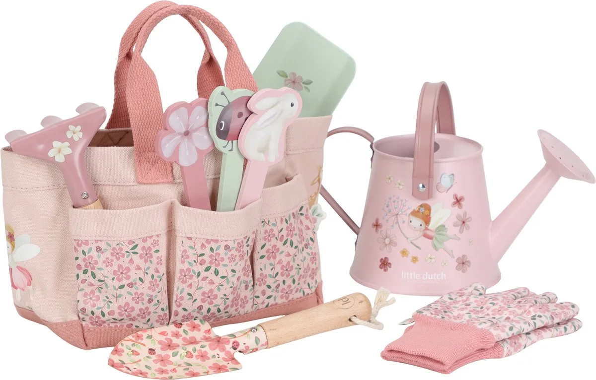 tuingereedschap fairy garden - 10-delig van Little Dutch in Roze – productfoto
