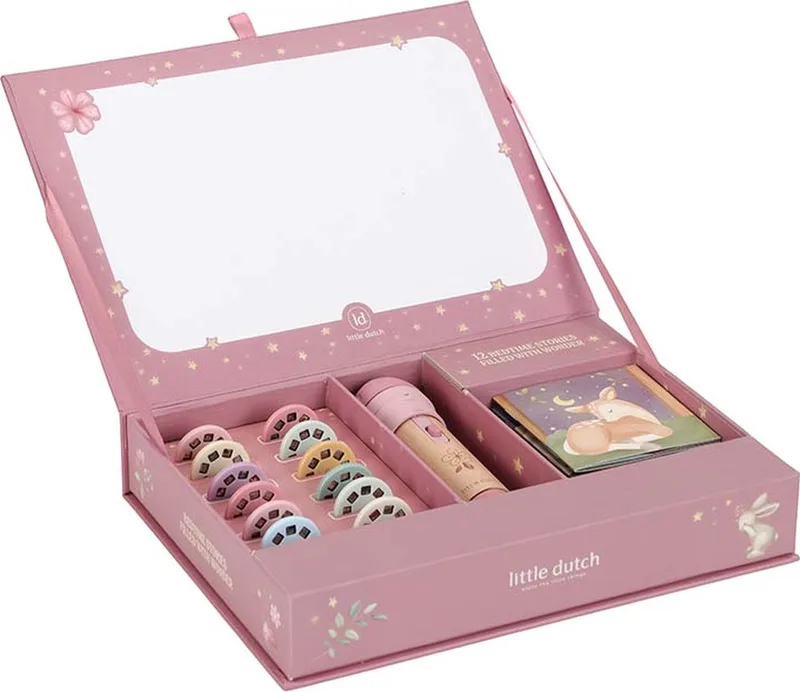 verhalen projector zaklamp von Little Dutch in Rosa – Produktfoto