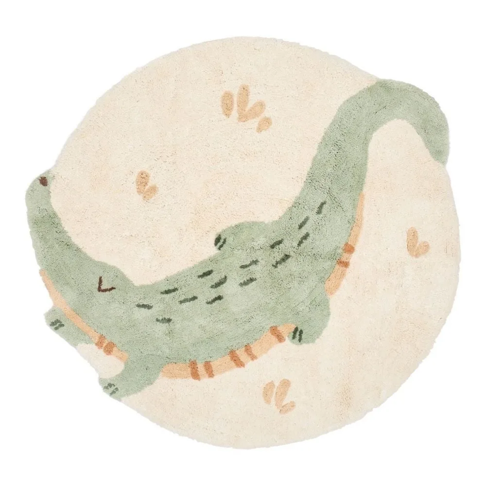 Vloerkleed Little Dutch Safari Friends Krokodil van Little Dutch – productfoto