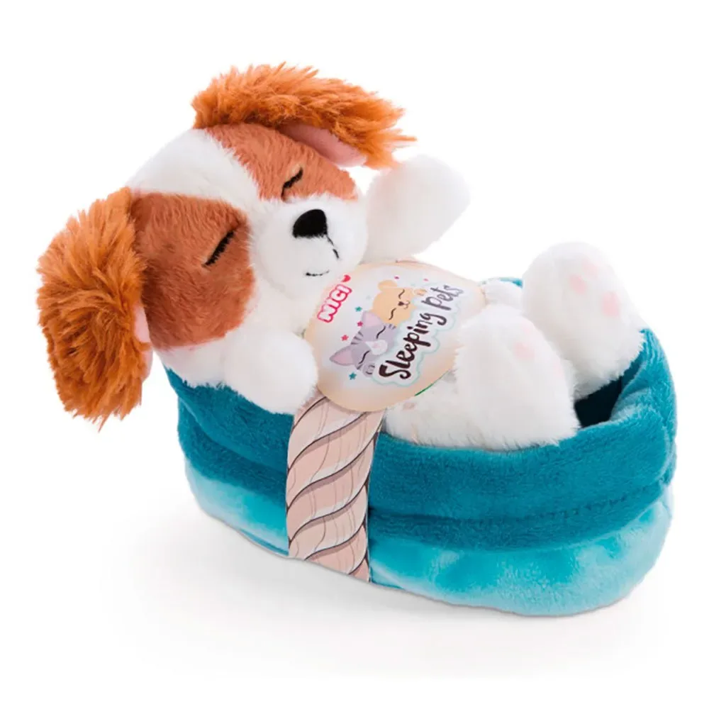 Chiot Cocker Spaniel Endormi Dans Un Panier Avec Un Ours En Peluche 12 Cm fra NICI – produktbillede