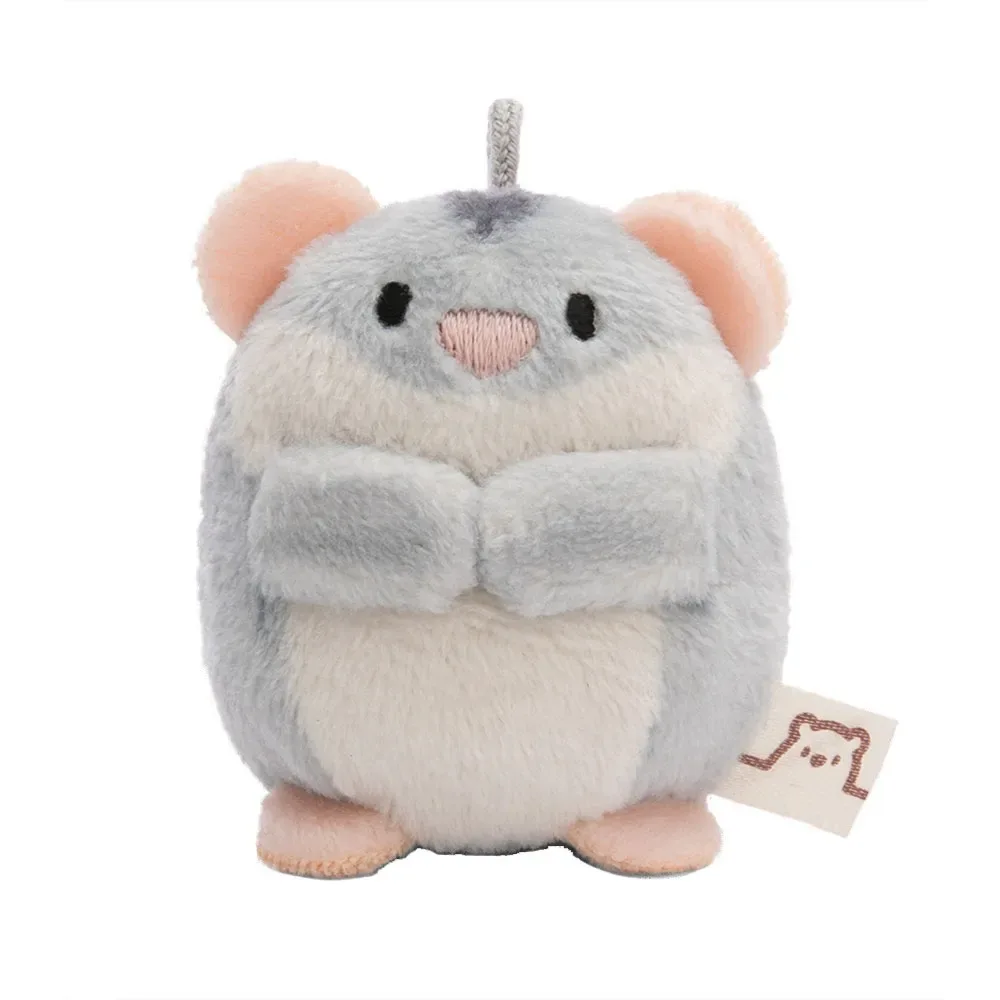 Hamster Shai Grijs Op Kopkaart Knuffel 5 Cm de NICI – photo produit