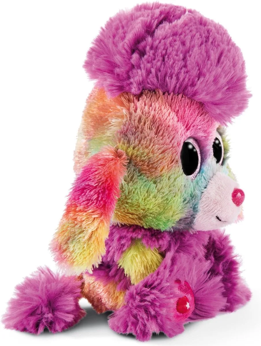 Knuffelhond Glubschis Poedel Junior 15 Cm Pluche de NICI en Violet – photo produit