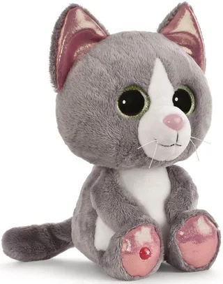 Zachte Glubschis Grijze Kat Felinja Hangende Knuffel 25 Cm van NICI – productfoto 2 van 5