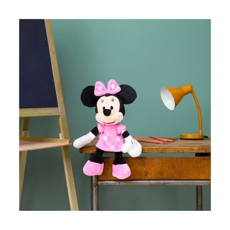 Disney - Minnie Mouse - Hot Pink Dress - 25 cm - Pluche - Alle leeftijden - Knuffel van Simba in Roze – productfoto 2 van 3