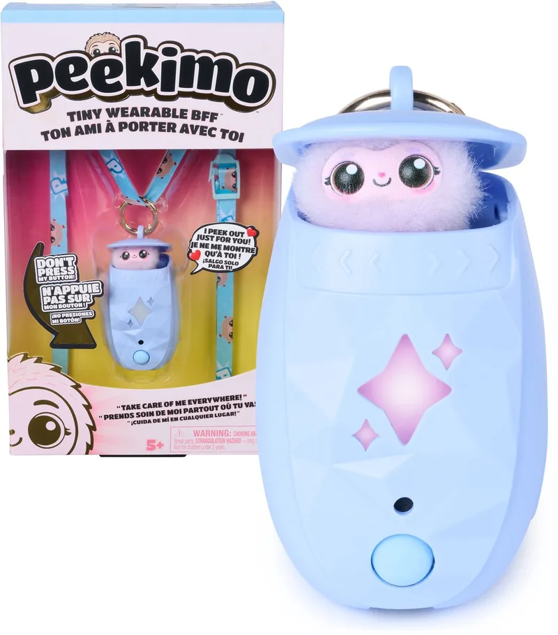 Peekimo Interactieve Knuffel från Spin Master i Blå – produktbild
