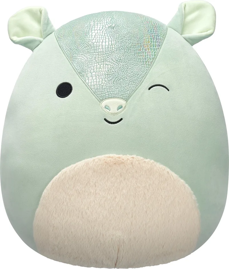 Arilla - Winking Green Armadillo W/Fuzzy Belly 40cm pluche by Squishmallows in Green – product photo