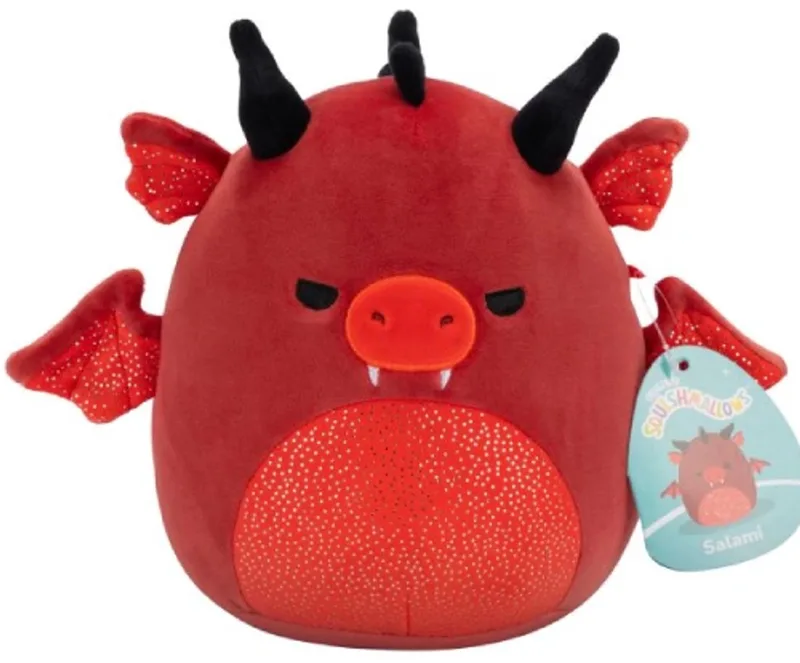 de Draak Pluche Knuffel 20 cm van Squishmallows in Salami – productfoto