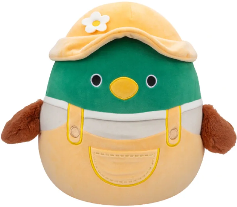 Eend in Gele Outfit Pluche Knuffel XL 50 cm van Squishmallows in Avery – productfoto