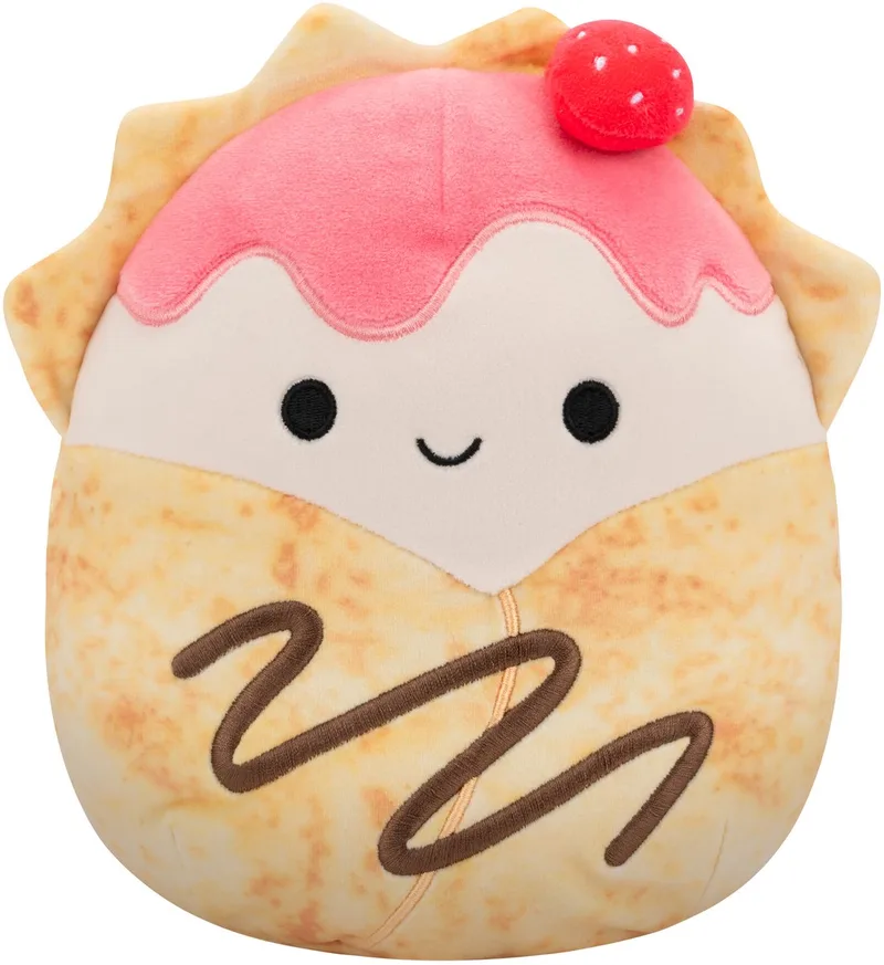 Gasten - Strawberry Crepe w/Chocolate Drizzle - 19cm pluche van Squishmallows in Beige – productfoto